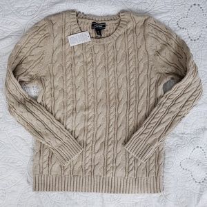 Lands' End "Drifter" Cable Knit Sweater